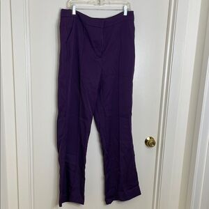 SHEIN Deep Purple Flare Pants NWOT